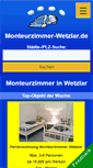 Mobile Screenshot of monteurzimmer-wetzlar.de